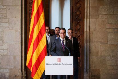 Artur Mas anunció el pasado diciembre la pregunta y el referéndum para el 9 de noviembre de 2014.