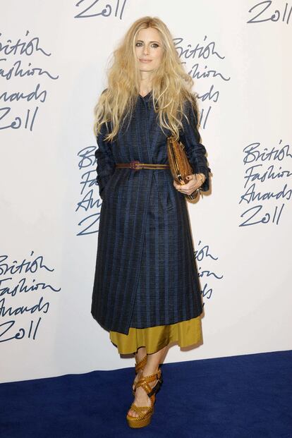 Laura Bailey, modelo y embajadora de la London Fashion Week, de Burberry.