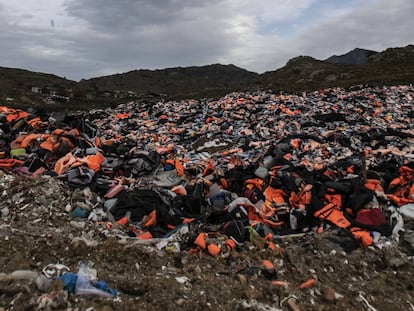La situación de Lesbos, en imágenes