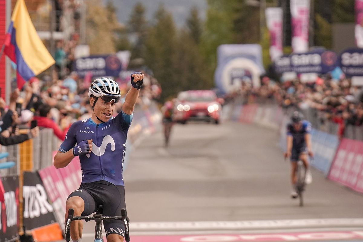 Movistar, con Einer Rubio, ha vinto la tappa alpina del Giro d’Italia, tagliata al terzo posto |  Sport