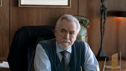 Brian Cox, nominado por mejor actor en una serie dramática, en un fotograma de la serie de HBO, 'Succession'.