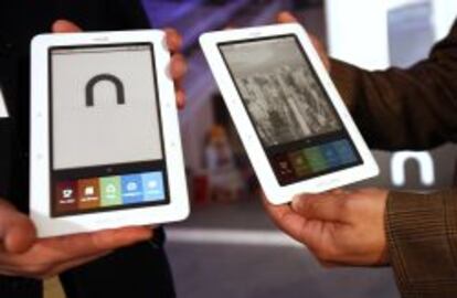 Modelos de 'ereaders' de Barnes & Noble.