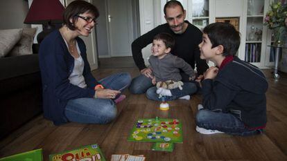 La familia Auchere en Cergy-Pontoise.