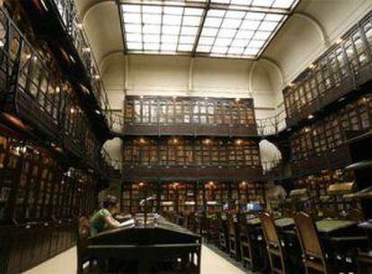 La biblioteca del Ateneo de Madrid.