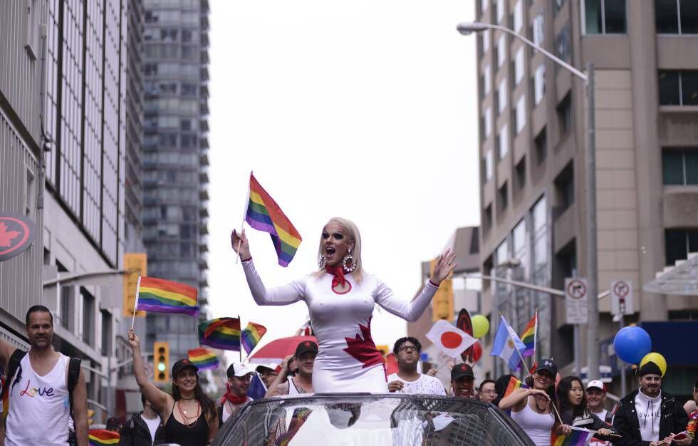 Celebración de la Annual Pride Parade de 2018 en Toronto (Canadá).