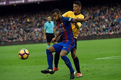 Rafinha, en el partido contra el Málaga.