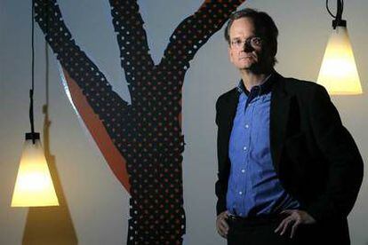 Lawrence Lessig, durante su visita a Barcelona.