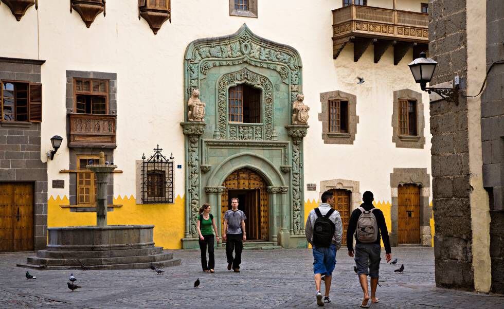 Exterior de la Casa de Colón, en Las Palmas de Gran Canaria.