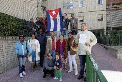 El grupo de disidentes cubanos de Móstoles.