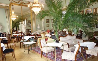 Uno de los salones Tante T, en Copenhague, donde tomar el 'afternoon tea'.