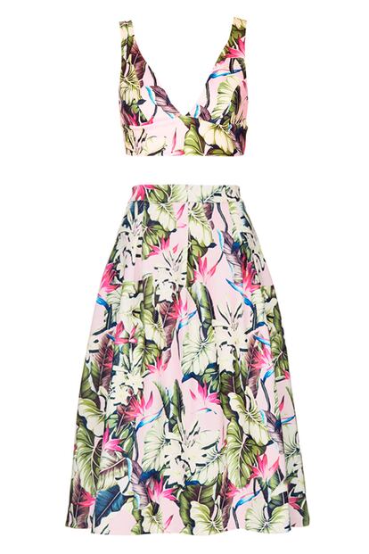 'Coordinado' de Topshop. El top cuesta 26 euros y la falda 64.