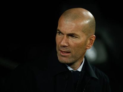 Zidane, en el Real Madrid-Athletic.