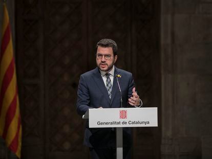 El 'president' de la Generalitat de Cataluña, Pere Aragonès.