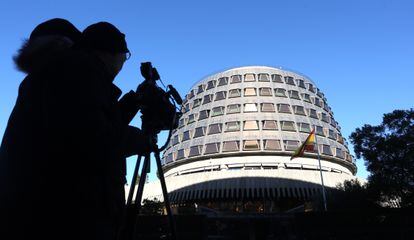 Fachada del Tribunal Constitucional en Madrid.