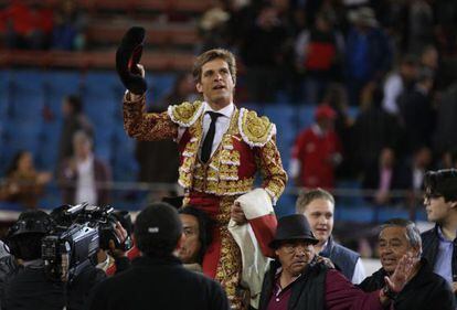 El Juli, a hombros ayer domingo en la plaza de Toros M&eacute;xico.