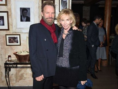 Sting junto a su esposa, Trudie Styler, la semana pasada en Nueva York.