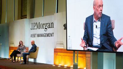 George Gatch, consejero delegado de JP Morgan Asset Management, durante el Media Day celebrado en Londres el 13 de marzo de 2024
