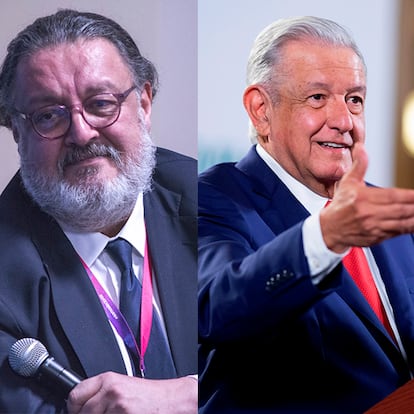 Jorge F. Hernández en la Feria internacional del Libro de Guadalajara 02 Diciembre 2019
FOTÓGRAFO/CREADOR
Pedro AndrésMEX9492. CIUDAD DE MÉXICO (MÉXICO), 20/08/2021.- Fotografía cedida hoy, por la presidencia de México, del mandatario mexicano, Andrés Manuel López Obrador, durante una rueda de prensa matutina en Palacio Nacional de la Ciudad de México. López Obrador admitió este viernes que el mecanismo gubernamental de protección a periodistas "no es lo más eficaz" y ordenó su responsable, el subsecretario de Derechos Humanos, Alejandro Encinas, su revisión. EFE/Presidencia de México/SOLO USO EDITORIAL/SOLO DISPONIBLE PARA ILUSTRAR LA NOTICIA QUE ACOMPAÑA (CRÉDITO OBLIGATORIO)     La escritora mexicana Brenda Lozano posa para un retrato durante una entrevista con el diario EL PAÍS  el día 05 de marzo de 2020. Lozano publico recientemente su libro brujas con editorial Santillana.El País Hector Guerrero