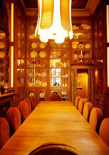 'Pantry' of the Lafayette restaurant, the room closest to the kitchen, where Sacko has his particular kitchen table. 