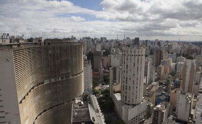 Vista aérea del centro de São Paulo.