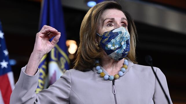 La líder demócrata de la Cámara de Representantes, Nancy Pelosi, en el Capitolio.