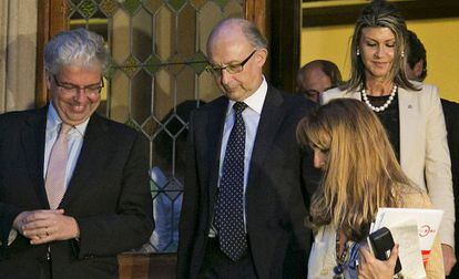 Montoro, tras el encuentro con Mas-Colell.