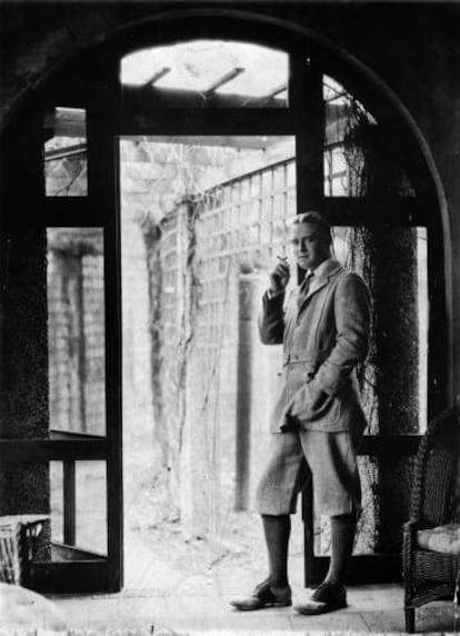 El escritor F. Scott Fitzgerald en la década de 1920.