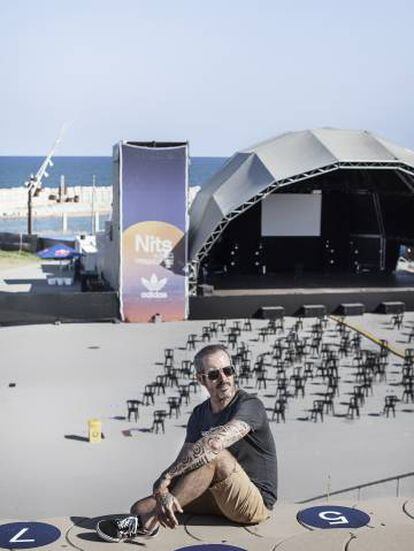 Alberto Fadón, en el Fòrum de Barcelona, donde suele montar el escenario del Primavera Sound.