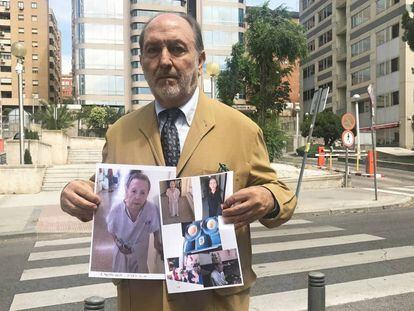 Carlos D, hermano de Consuelo D., asesinada en el hospital Principe de Asturias el 2 de agosto de 2017.