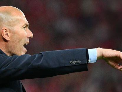 El ya ex entrenador del Real Madrid, Zinedine Zidane.