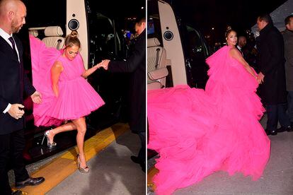 Jennifer Lopez a su llegada al estreno de Second Act.