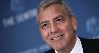George Clooney, en el Club Internacional de Prensa.