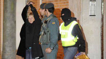 La abogada Arantza Zulueta es detenida el pasado 9 de enero.