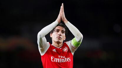 Bellerín durante un partido del Arsenal, la temporada pasada.