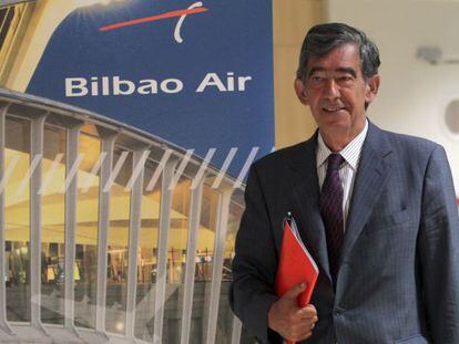 Jon Gangoiti, director general de Bilbao Air, ayer, en la C&aacute;mara de Comercio de Bilbao.