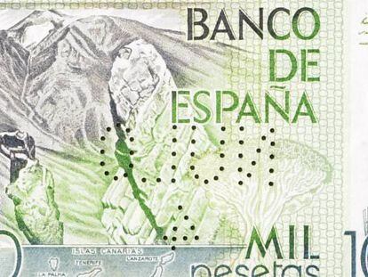Billete de 1.000 pesetas.