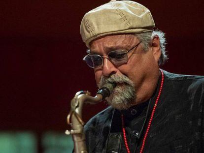 El saxofonista Joe Lovano en el concierto de Barcelona.