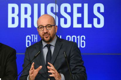 El primer ministro belga, Charles Michel.