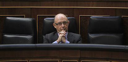 Crist&oacute;bal Montoro, en el Congreso de los Diputados