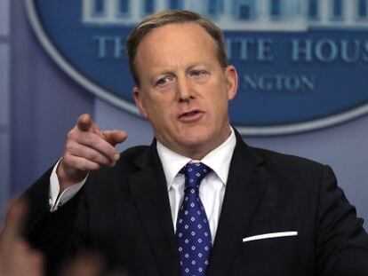 Sean Spicer, portavoz de la Casa Blanca.