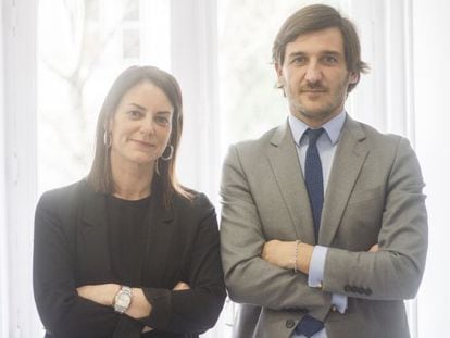 Sara Guti&eacute;rrez Campi&ntilde;a, fundadora de finReg, y Jorge Ferrer,  socio de la firma. 