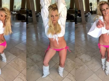 La cantante estadounidense Britney Spears, en un vídeo colgado en su cuenta de Instagram en julio de 2023.