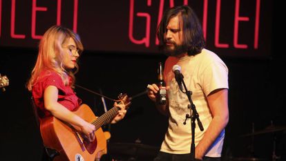 Virginia Maestro y Germán Salto cantan a dúo 'Your Smile', ayer durante la actuación en la sala Galileo. 