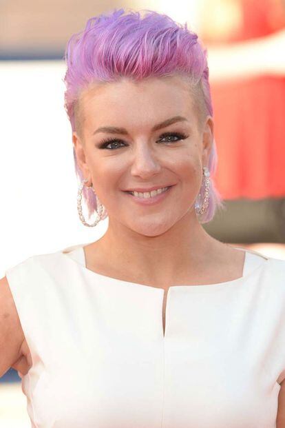 Hace poco más de un mes Sheridan Smith sorprendió con este nuevo y atrevido color de pelo.