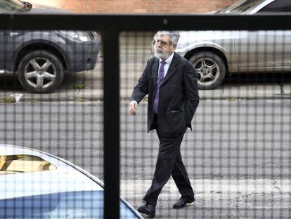 Julio De Vido, en los tribunales federales de Buenos Aires durante su última declaración, el 4 de octubre pasado.