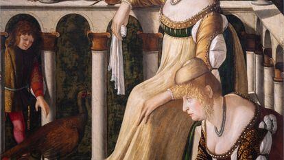 El cuadro 'Dos damas', de Vittore Carpaccio.