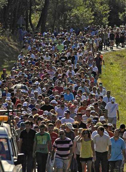 Manifestación silenciosa de los vecinos de Toén.