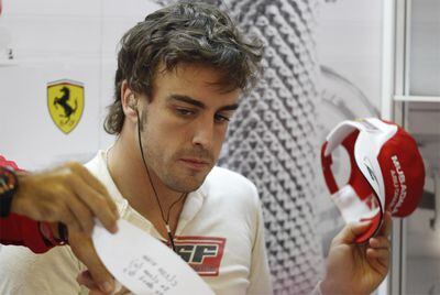 Fernando Alonso, en Abu Dabi.