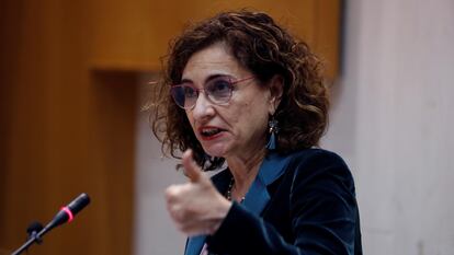 La ministra de Hacienda María Jesús Montero.
