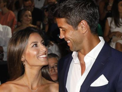 Ana Boyer y Fernando Verdasco el pasado 8 de julio en un desfile en Madrid.